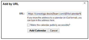 click add calendar